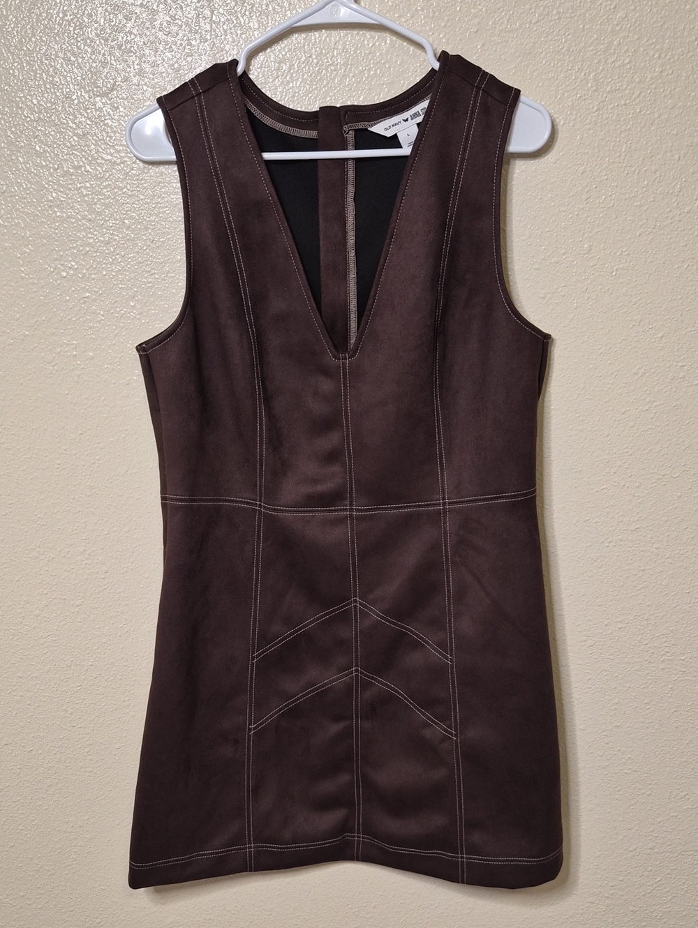 Anna Sui Old Navy Vegan Sude Mini Dress -NWOT